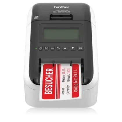 Etikettendrucker Brother QL-820NWB für den Schreibtisch