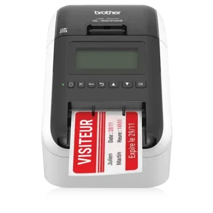 Imprimante d'étiquettes de bureau Brother QL-820NWB