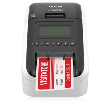 Stampante per etichette desktop Brother QL-820NWB