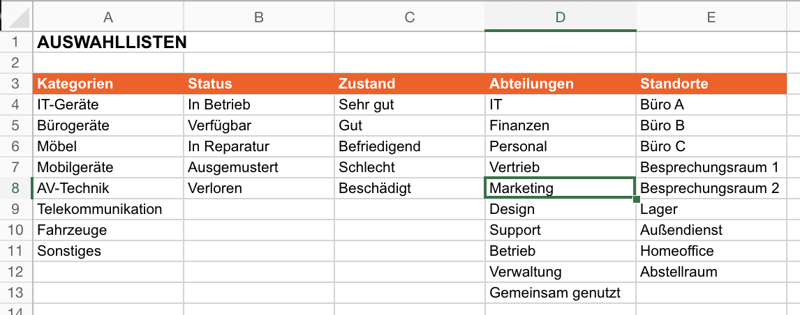 Einstellungen