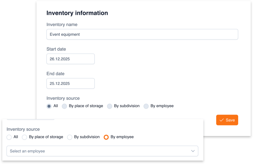 Inventories Quickly and Efficiently