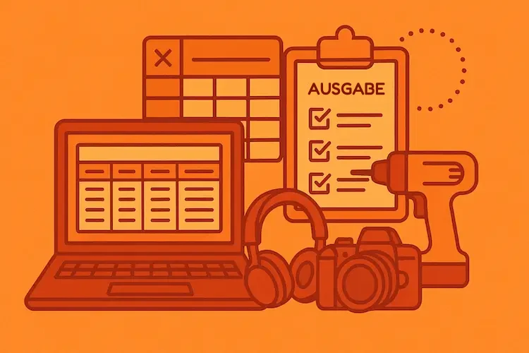 Ein System für die Geräteausgabe in Tabellen aufbauen