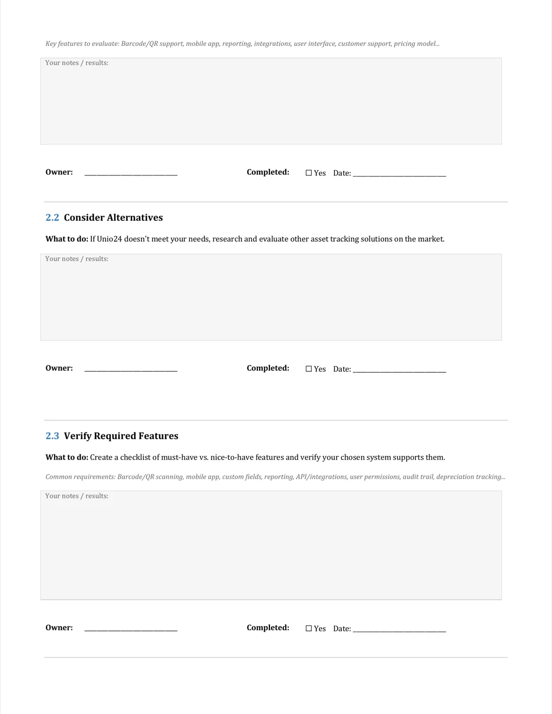 Page 4: Phase 2 — System selection and evaluation